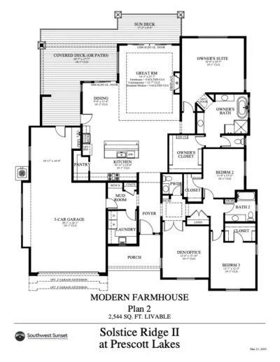 Crest Floor Plans in Prescott AZ at Solstice Ridge II Crest Floor Plans in Prescott AZ at Solstice Ridge II