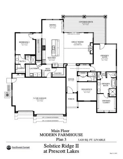 Crown Floor Plans in Prescott AZ at Solstice Ridge II Crown Floor Plans in Prescott AZ at Solstice Ridge II