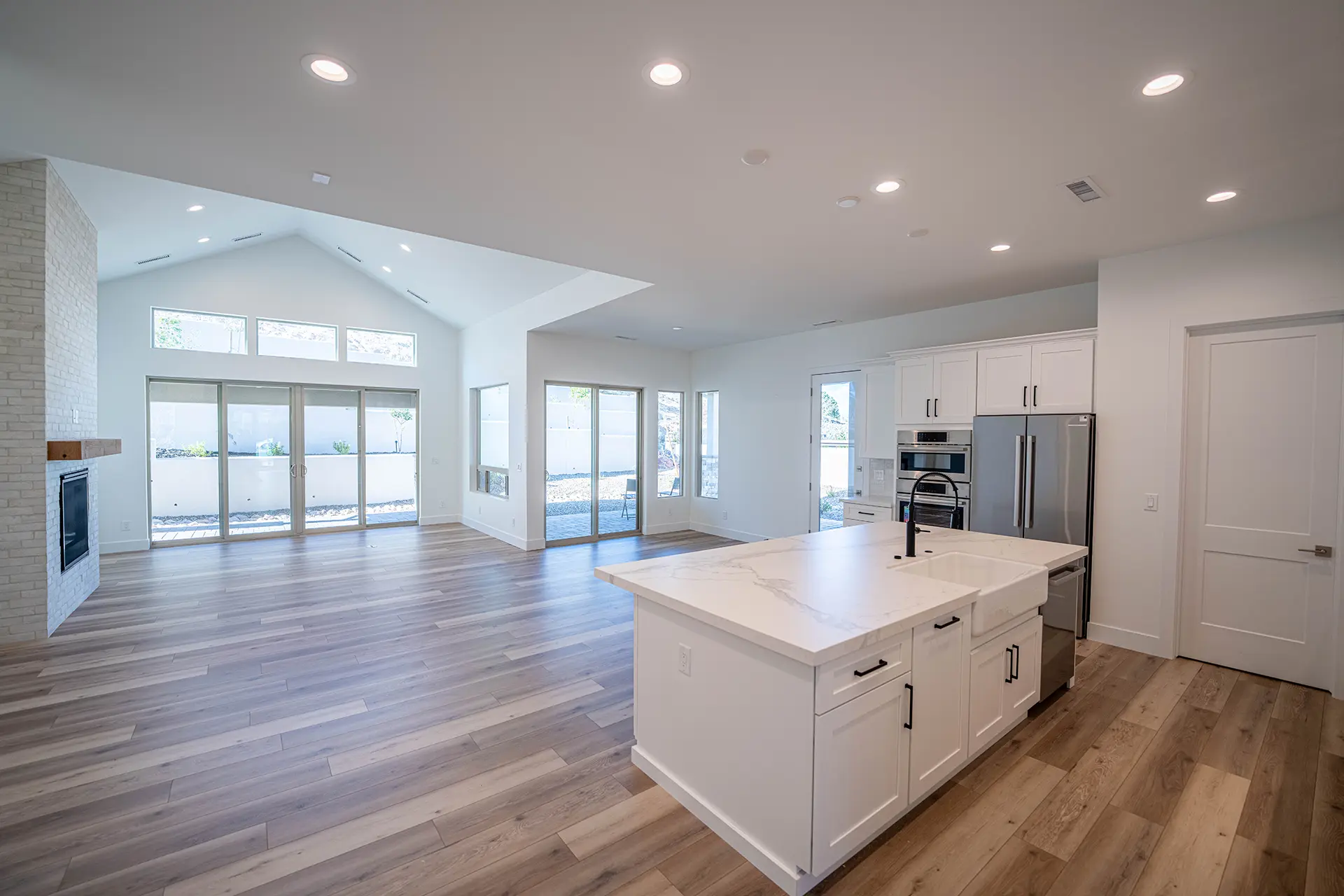 Living Area and Kitchen of Home in Prescott AZ at Solstice Ridge II