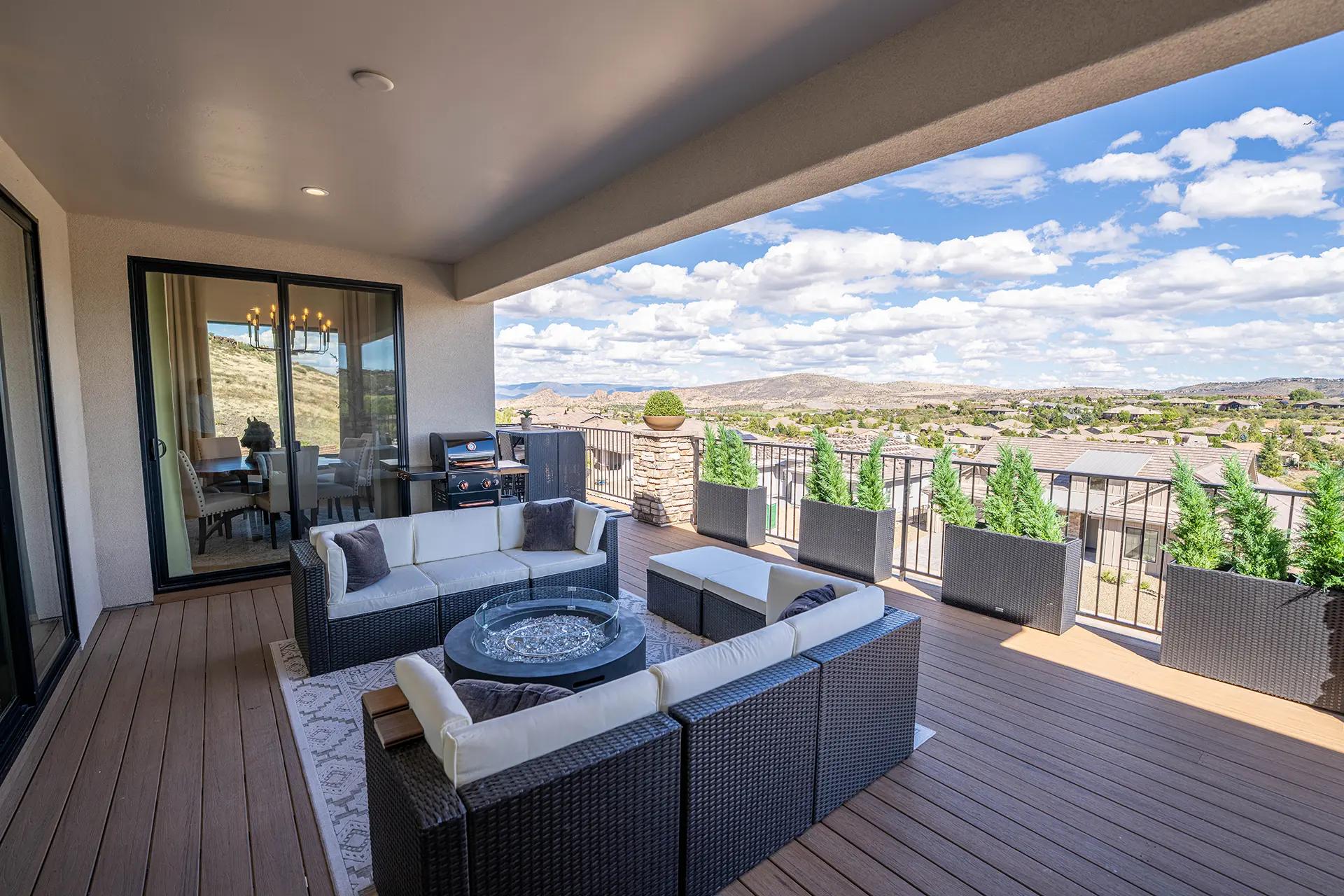 Relaxing Terrace of Homes in Prescott AZ at Solstice Ridge II