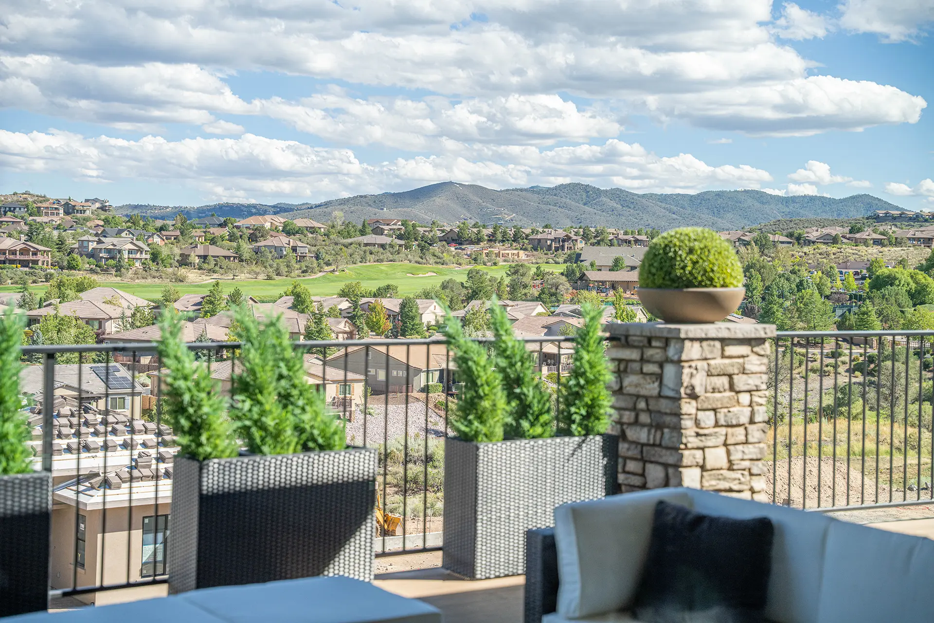 Terrace View of Home in Prescott AZ at Solstice Ridge II